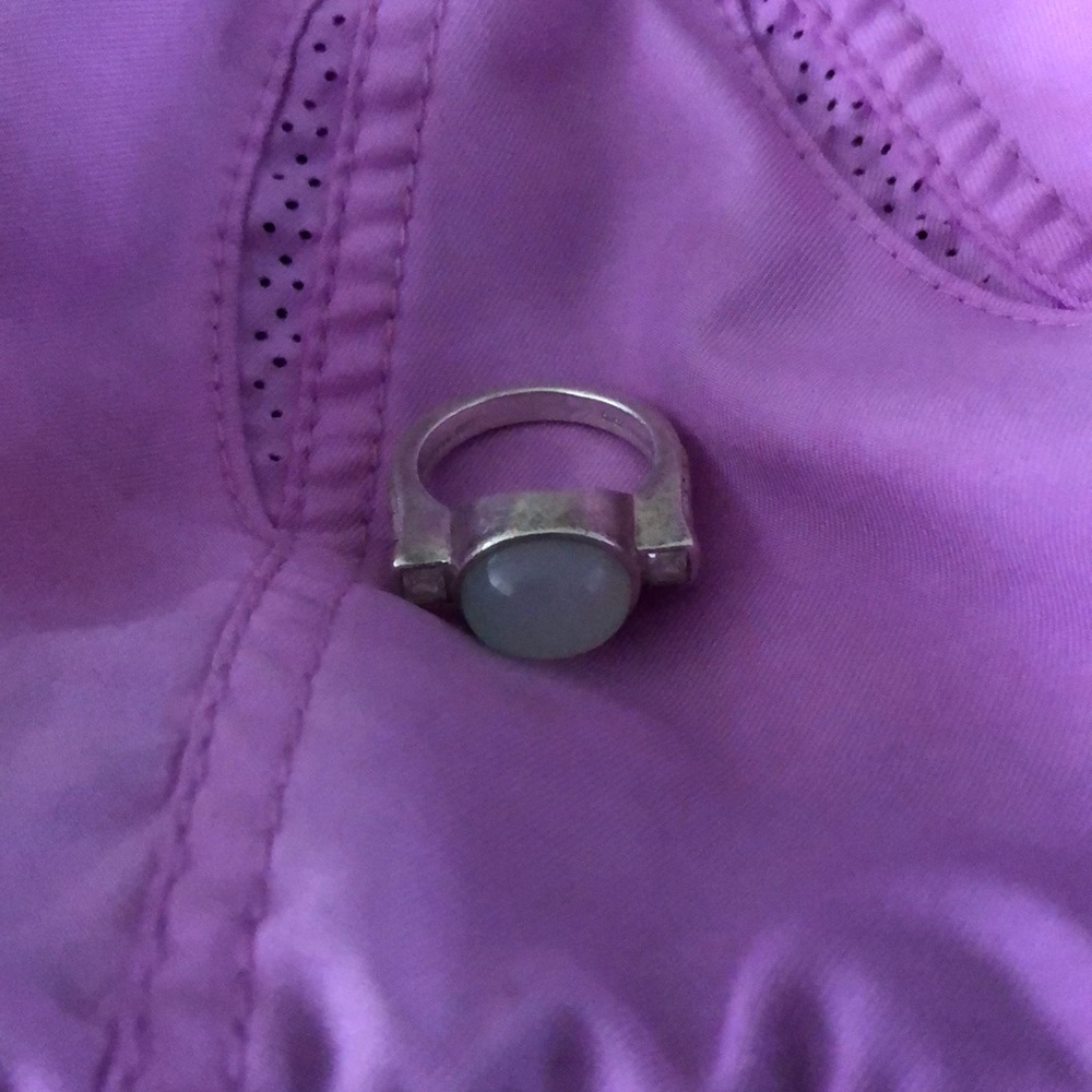 Sterling silver moonstone ring